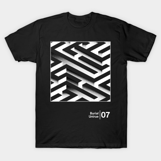 Burial / Minimalist Graphic Fan Artwork Design T-Shirt by saudade